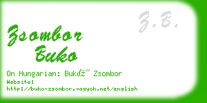 zsombor buko business card